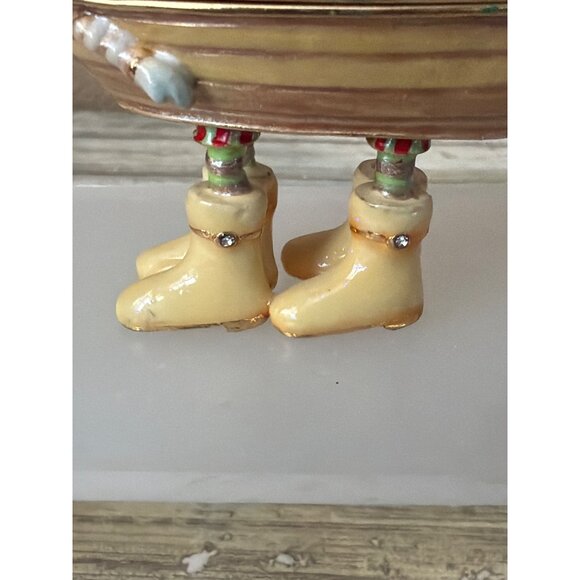 Dept 56 Patience Brewster Krinkles Noah’s Ark Jeweled Hinged Trinket Box w/FLAW - Picture 2 of 16